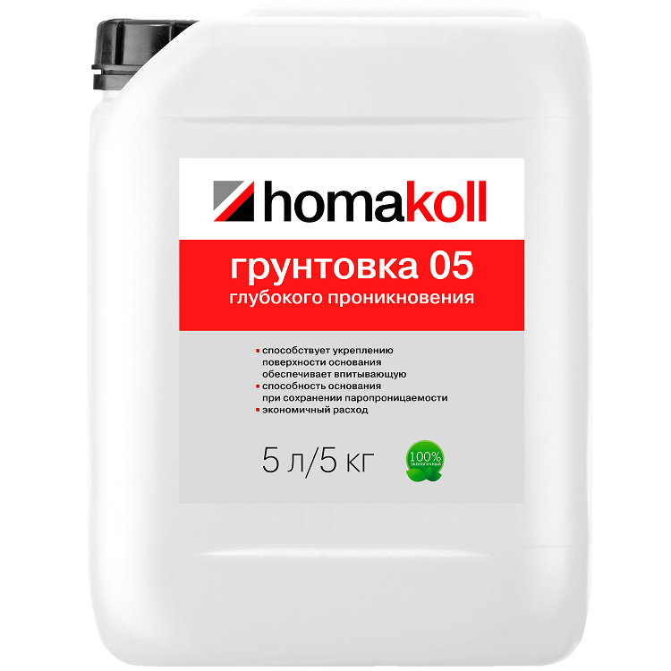 Грунтовка глубокого проникновения Homakoll 05 с Prof;5 л;5 кг