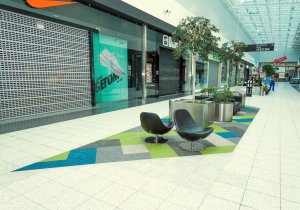 Укладка тканого ПВХ-покрытия МЕГА-IKEA (INGKA CORP.) Торговый комплекс