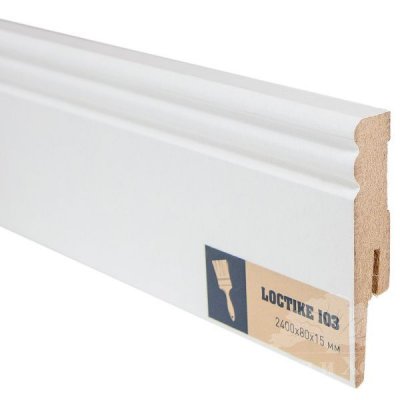 МДФ-плинтус под покраску Arbiton Loctike 103
