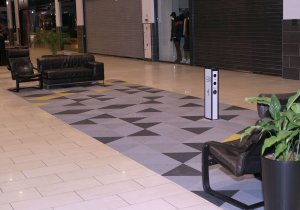 Укладка тканого ПВХ покрытия МЕГА-IKEA (INGKA CORP.) Торговый комплекс