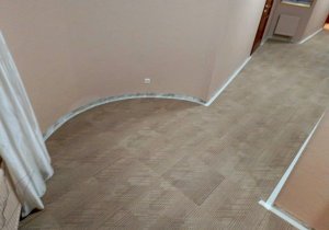 Укладка ковровой плитки в Гостинице Эдем